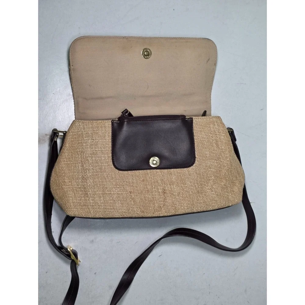 Etienne Aigner Vintage Straw Shoulder Bag Classic Crossbody Purse Rare